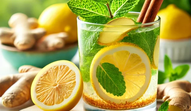 Zencefil ve Limonlu Detoks İçeceği Tarifi