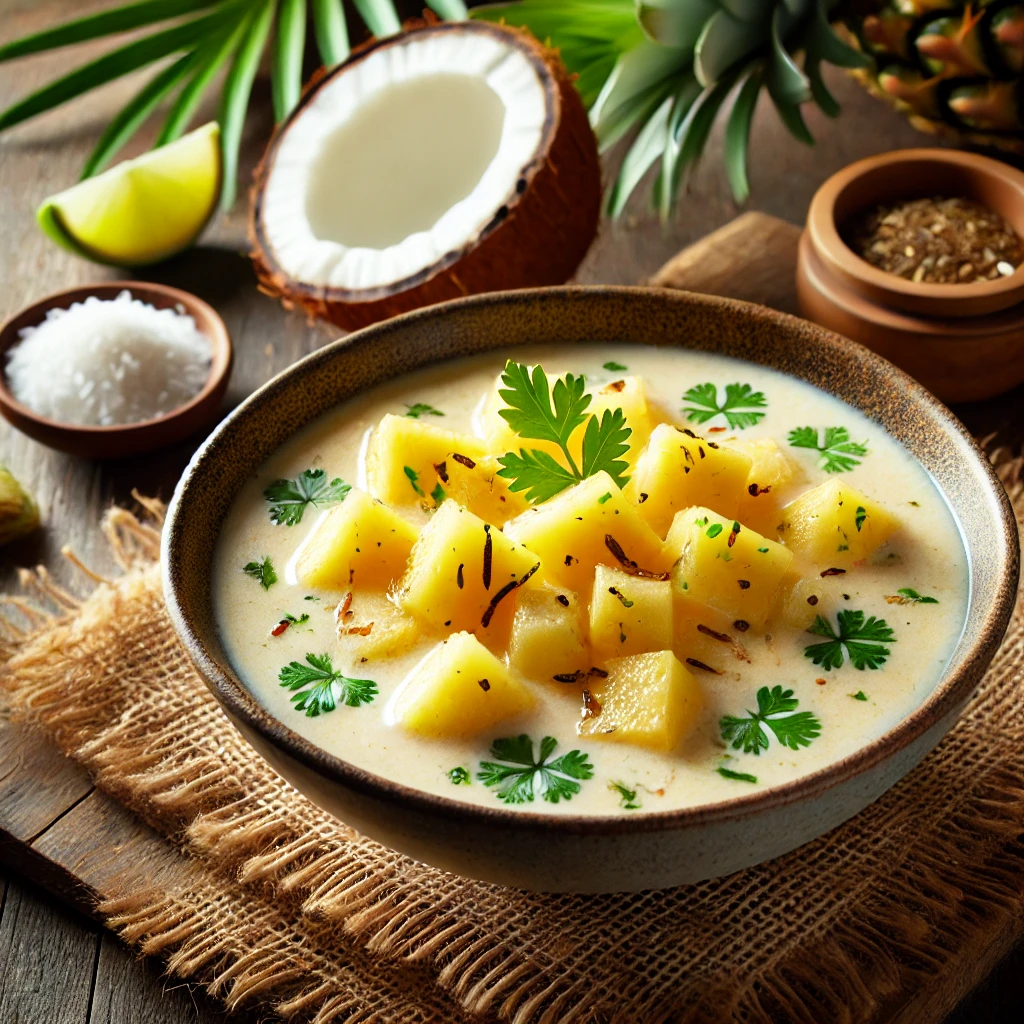 Hindistancevizi Sütlü Ananas Çorbası Tarifi