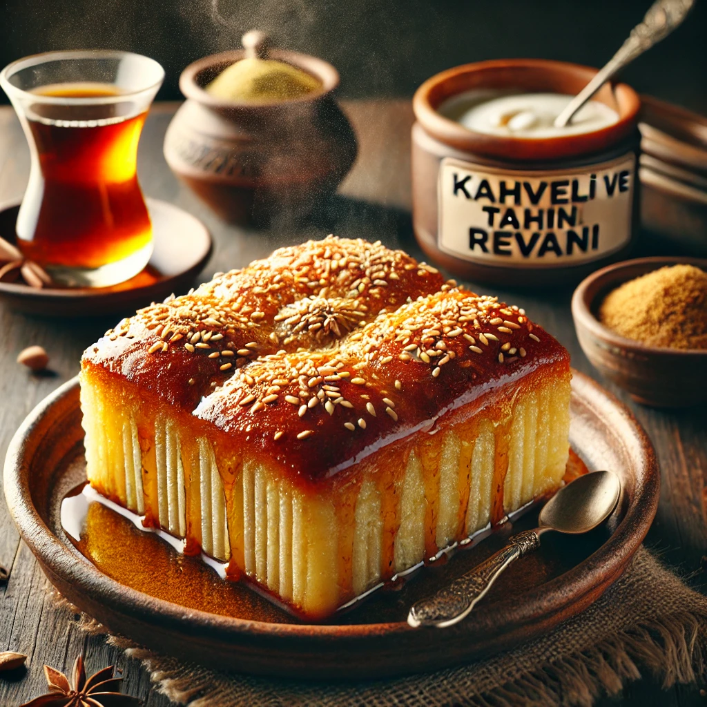 Kahveli ve Tahinli Revani Tarifi