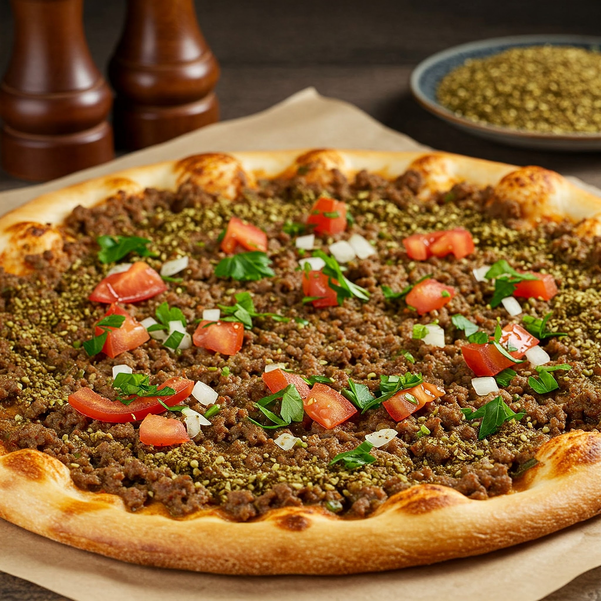 8 Dakikada Lübnan Pizzası: Tavuk Kıymalı Hızlı ve Lezzetli Tarif