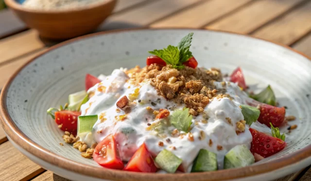 Yoğurtlu Buğday Salatası nasıl yapılır