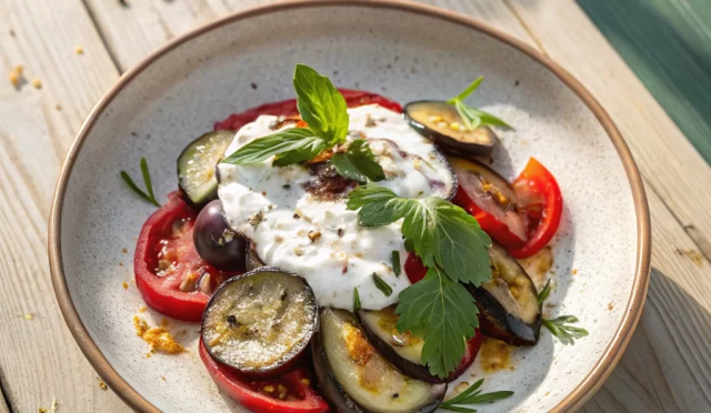 Yoğurtlu Patlıcan Salatası tarifi